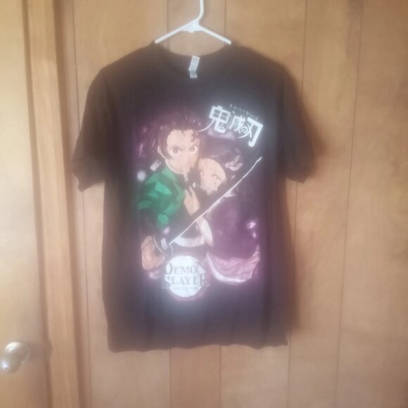 alstyle unisex black demon slayer kimetsu no yaiba short sleeve tshirt size M - Picture 2 of 4